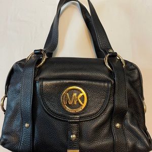 COPY - Michael kors vintage black leather satchel.